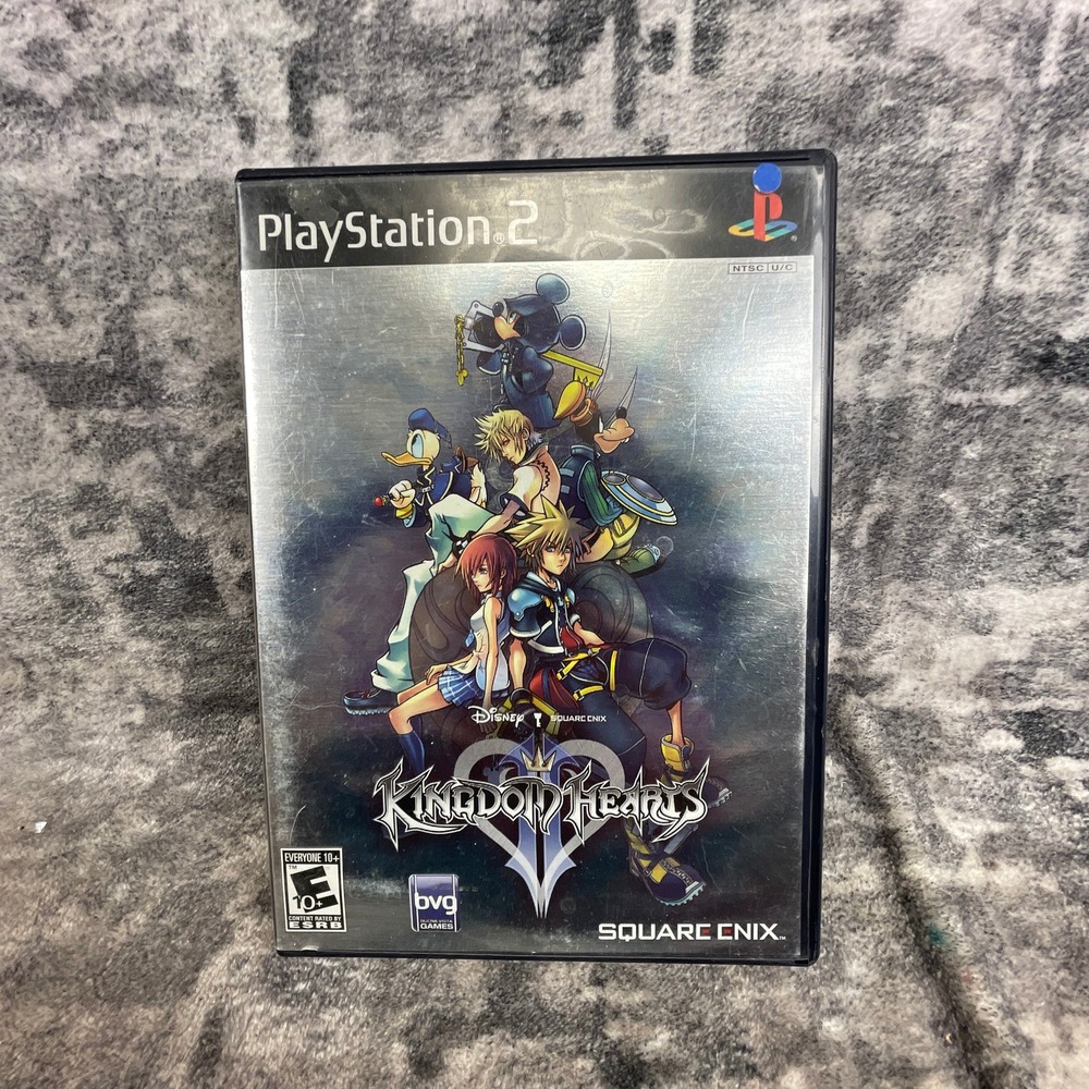 Vtg Kingdom Hearts II PS2 PlayStation 2 Disney Square Enix Retro Gaming Y2K‎